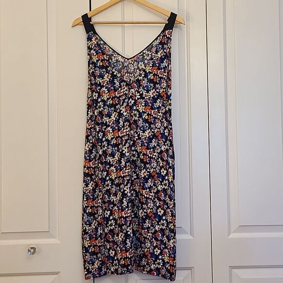 RAG & BONE Multicolored Floral Print Estell V-Neck Tank Slip Midi Dress Size S/P - Picture 6 of 13